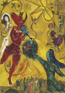 Cauquil-Prince Chagall tapestry "La Danse"