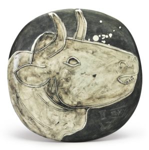 Marina Picasso's EDITION PICASSO VARIANT Bull's Profile sold for $62,500