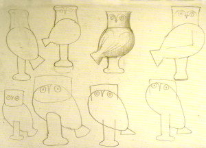 Owl sketches