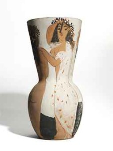 Prototype for Picasso "Grand Vase" AR 116 which brought a record $1.5 million. One of the 25 Madoura Edition Picasso copies brought $1.14 million.